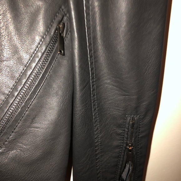 CI SONO black vegan leather jacket, Size L - Picture 4 of 6